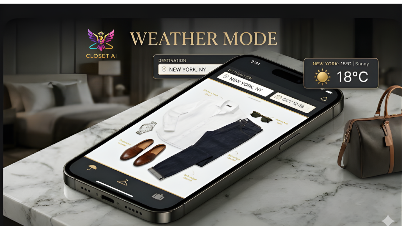 Interface Closet AI - New York Smart Travel Packing